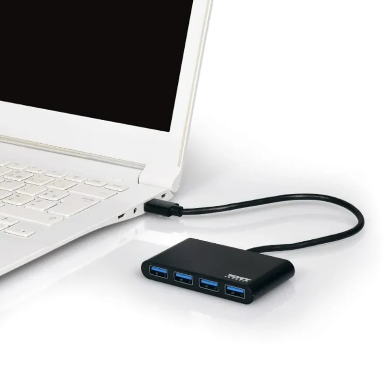 Port USB3.0 Black Plug & Play 4-port Hub