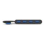 Port USB3.0 Black Plug & Play 4-port Hub