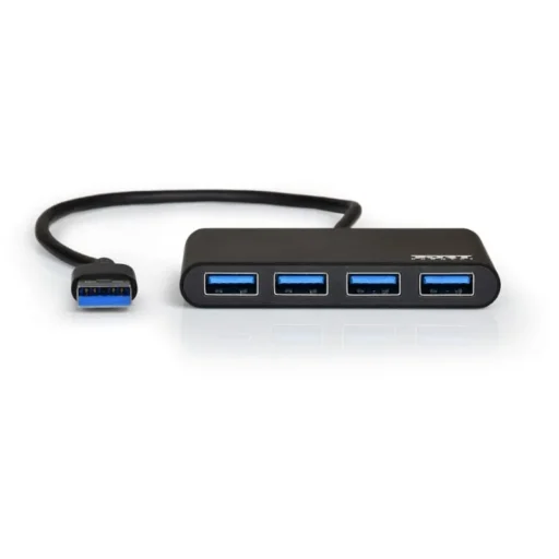 Port USB3.0 Black Plug & Play 4-port Hub