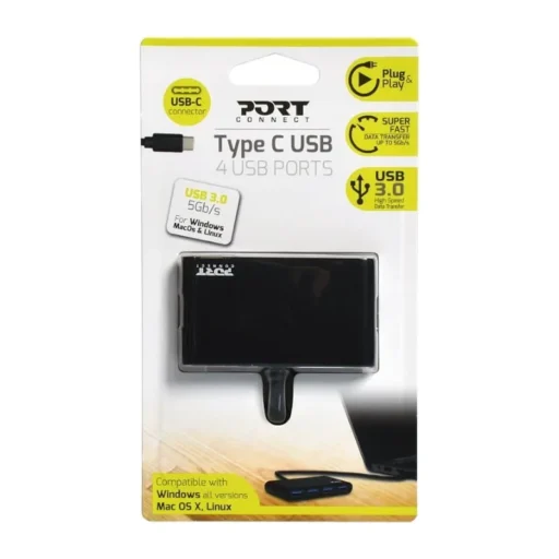 Port USB-C 4-port Hub