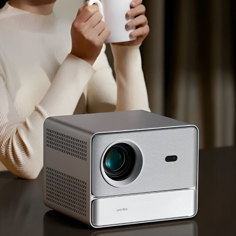 WANBO DAVINCI 1 PRO 1080P 650ANSI Android 11 Smart Home Theatre Projector - Silver