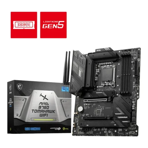 MSI MAG B760 TOMAHAWK WIFI DDR5 Intel LGA1700 ATX Gaming Motherboard