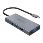 ORICO 5 IN 1 HDMI USB3.0VGA TYPE-C DOCK
