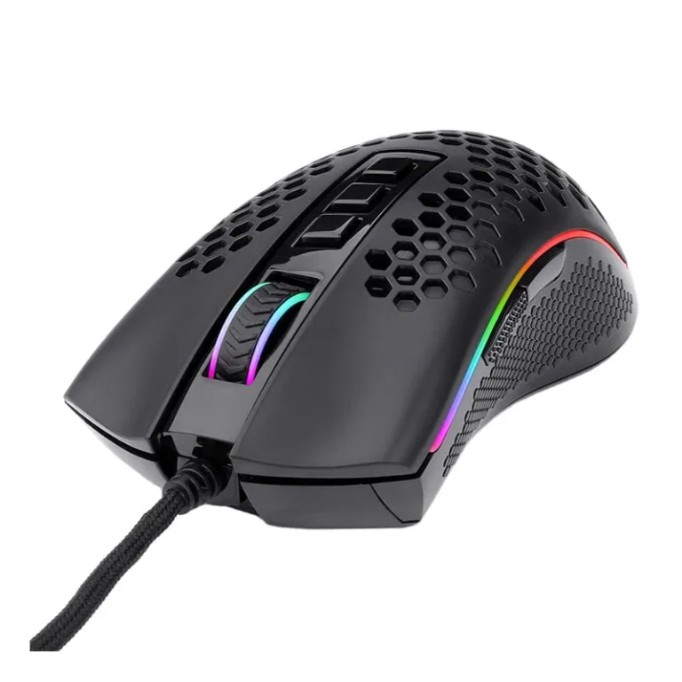 RD-M808-RGB_wr_02-jpg.webp REDRAGON STORM 12400DPI 7 Buttons|Ergonomic Design|P3327 Optical Sensor|Lightweight Body|RGB Backlit gaming Mouse - Black
