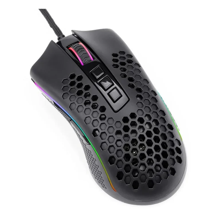 RD-M808-RGB_wr_03-jpg.webp REDRAGON STORM 12400DPI 7 Buttons|Ergonomic Design|P3327 Optical Sensor|Lightweight Body|RGB Backlit gaming Mouse - Black
