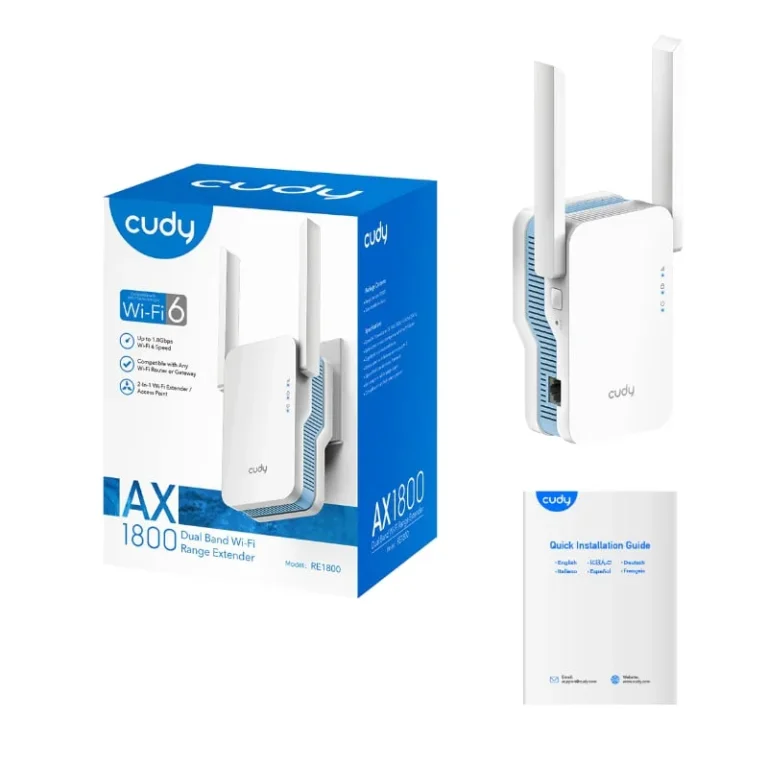 Cudy AC1200 WiFi Range Extender | Wall Plug