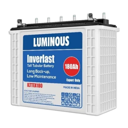 Solarix Luminous 12V 180AH Flooded Tall Tubular Battery