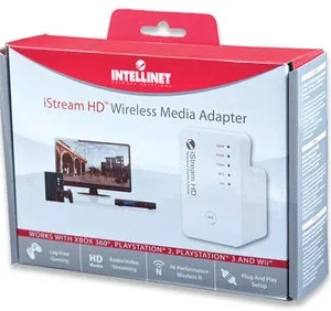 INTELLINET WIRELESS 300N ISTREAM HD MEDIA ADAPTER-