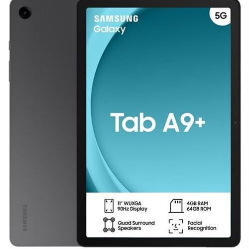 Samsung Galaxy Tab A9+ 11.0'' WUXGA 5G|4GB|64GB (MicroSD)|Nano Single Sim|5MP FF|8MP AF|2Yrs Carry-In|Android13
