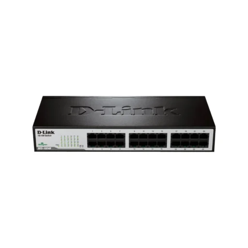 D-Link 24-port UTP 10/100Mbps Auto-sensing; Stand-alone; Unmanaged (Metal Case)