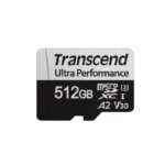 TRANSCEND 340S 512GB ULTRA PERFROMANCE MICRO SD UHS-I U3 V30 A2 CLASS10 - READ 160 MB/S - WRITE 125MB/S - WITH SD ADPTOR