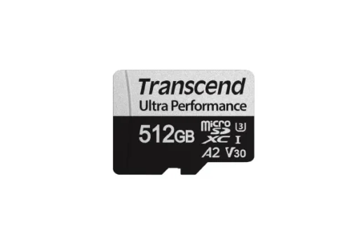 TRANSCEND 340S 512GB ULTRA PERFROMANCE MICRO SD UHS-I U3 V30 A2 CLASS10 - READ 160 MB/S - WRITE 125MB/S - WITH SD ADPTOR