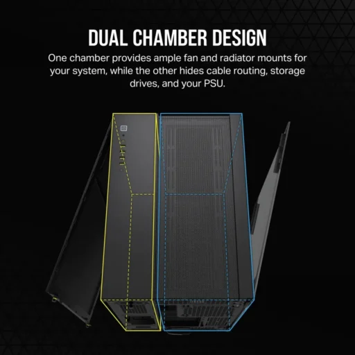 6500D Airflow Black Tempered Glass Mid-Tower