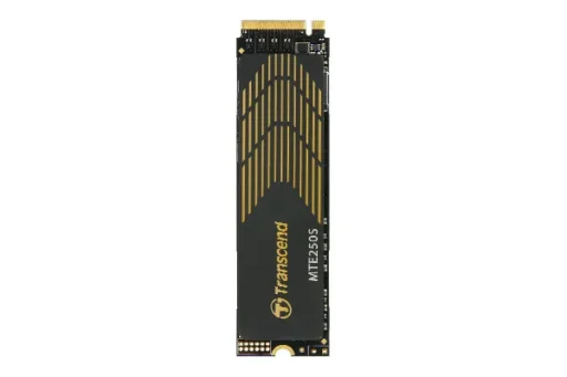 TRANSCEND 1TB MTE250S PCI-E GEN 4X4 M.2 NVMe 2280 SSD 3D NAND -7200 MB/s Read 6700 MB/s Write- Graphen Heat Spreader -780TBW