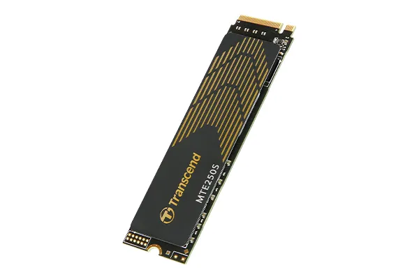 TRANSCEND 1TB MTE250S PCI-E GEN 4X4 M.2 NVMe 2280 SSD 3D NAND -7200 MB/s Read 6700 MB/s Write- Graphen Heat Spreader -780TBW