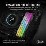 Corsair VENGEANCE RGB DDR5 32GB (2 x 16GB) DDR5 5200 CL40-40-40-77 1.25V Intel XMP & AMD EXPO - GREY.