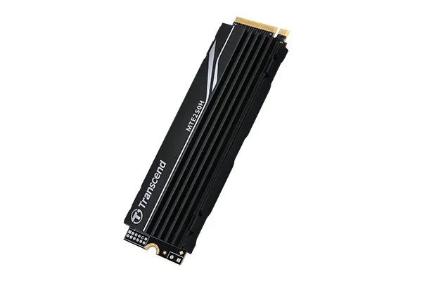 TRANSCEND 2TB MTE250H PCI-E GEN 4X4 M.2 NVMe 2280 SSD 3D TLC -7100 MB/s Read 6500 MB/s Write- with Heat Sink - 1560TBW