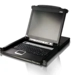 ATEN 16-Port 19'' VGA LCD Integrated USB/PS2 Combo KVM with an Extra Console port and USB peripheral support W/(USKB/SPKB)/W/(US