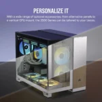 2500D Airflow White Mid-Tower Dual Chamber PC Case