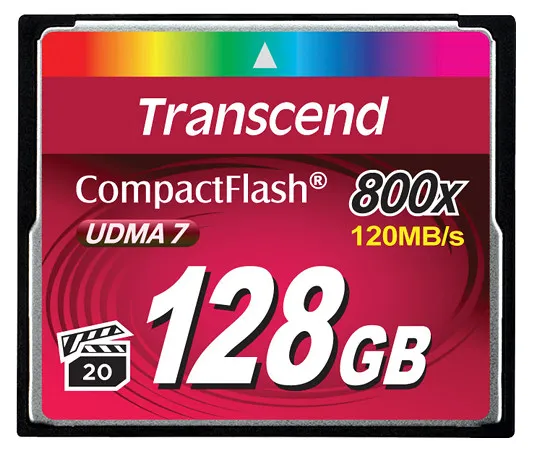TRANSCEND 128GB 800X CF CARD READ 120MB/S WRITE 60MB/S