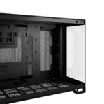 2500X MICRO ATX DUAL CHAMBER PC CASE; BLACK.