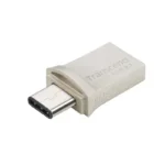 TRANSCEND 64GB JETFLASH 890 USB-C & USB 3.1 OTG FLASH DRIVE - SILVER