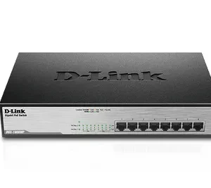 D-Link 8-Ports 10/100/1000Mbps Unmanaged Gigabit Switch (Metal Case; 8 x POE ports)