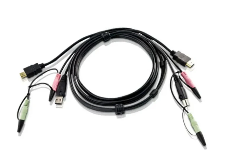 ATEN 1.8m USB HDMI to DVI-D KVM cable with Audio