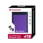 TRANSCEND STOREJET 2.5'' 4TB 25H3 USB 3.1 HDD - PURPLE