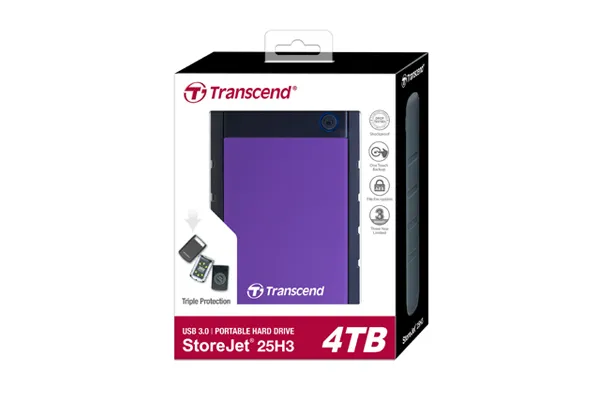 TRANSCEND STOREJET 2.5'' 4TB 25H3 USB 3.1 HDD