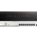 D-LINK 8-ports 10/100/1000Base-T PoE Smart Switch plus 2 SFP