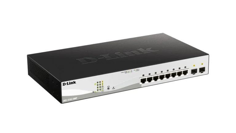 D-LINK 8-ports 10/100/1000Base-T PoE Smart Switch plus 2 SFP