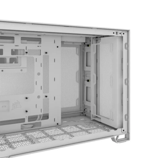 2500D Airflow White Mid-Tower Dual Chamber PC Case