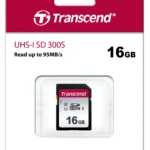 TRANSCEND 300S 16GB UHS-I CLASS 10 U1 SDHC CARD - 2D NAND