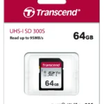 TRANSCEND 300S 64GB UHS-I CLASS 10 U1 V10 SDXC CARD -3D NAND