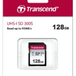 TRANSCEND 300S 128GB UHS-1 CLASS 10 U1 V10 SDXC CARD - 3D NAND