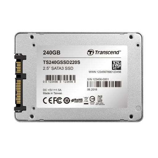 TRANSCEND 240GB 2.5'' SATA3 SSD220 SSD DRIVE - TLC