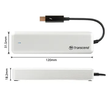 TRANSCEND 960G JETDRIVE 855 NVME PCI-3 SSD UPGRADE KIT FOR MAC WITH PCI-E THUNDERBOLT ENCLOSURE