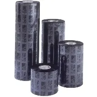Zebra Wax Ribbon; 110mmx74m (4.33inx242ft); 2300;
