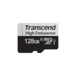 TRANSCEND 350V 128GB HIGH ENDURANCE MICRO SD UHS-I U1 CLASS10 - READ 100 MB/S - WRITE 45MB/S - WITH SD ADPTOR