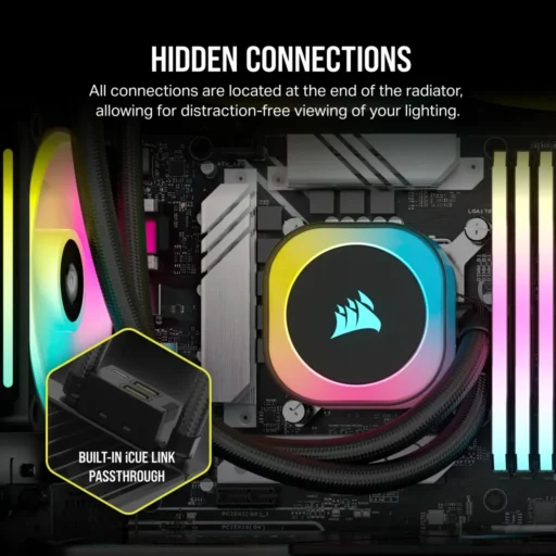 Corsair iCUE LINK H170i RGB Liquid CPU Cooler - QX140 RGB Fans - 420mm Radiator - Fits Intel? LGA 1700; AMD? AM5 - Hub Included