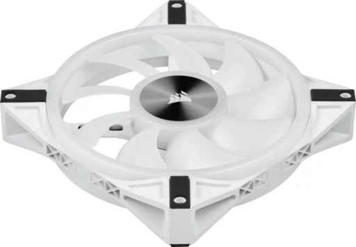Corsair iCUE QL140 RGB 140mm PWM Dual Fan Kit with Lighting Node CORE - White