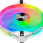 Corsair iCUE QL140 RGB 140mm PWM Dual Fan Kit with Lighting Node CORE - White