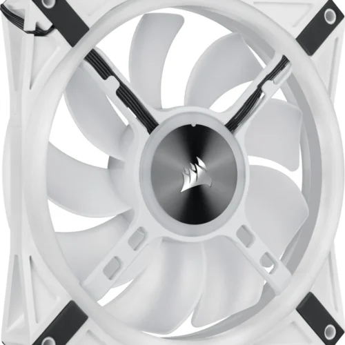 Corsair iCUE QL140 RGB 140mm PWM Dual Fan Kit with Lighting Node CORE - White