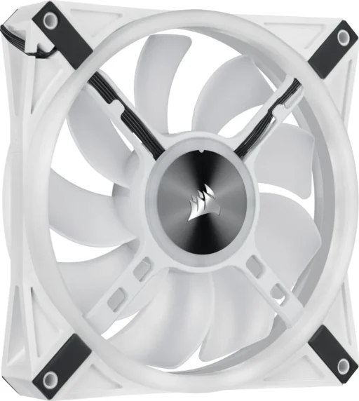 Corsair iCUE QL140 RGB 140mm PWM Dual Fan Kit with Lighting Node CORE - White