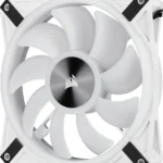 Corsair iCUE QL140 RGB 140mm PWM Dual Fan Kit with Lighting Node CORE - White