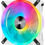 Corsair iCUE QL140 RGB 140mm PWM Dual Fan Kit with Lighting Node CORE - White