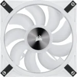 Corsair iCUE QL140 RGB 140mm PWM Dual Fan Kit with Lighting Node CORE - White