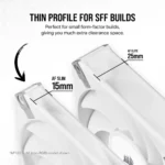 Corsair iCUE AF120 RGB SLIM 120mm PWM Fluid Dynamic Bearing Fan - White