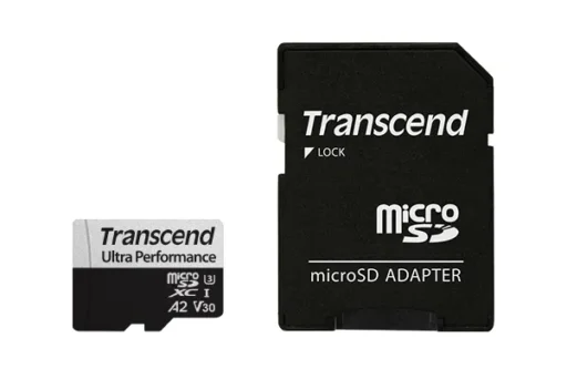 TRANSCEND 340S 128GB ULTRA PERFROMANCE MICRO SD UHS-I U3 V30 A2 CLASS10 - READ 160 MB/S - WRITE 90MB/S - WITH SD ADPTOR